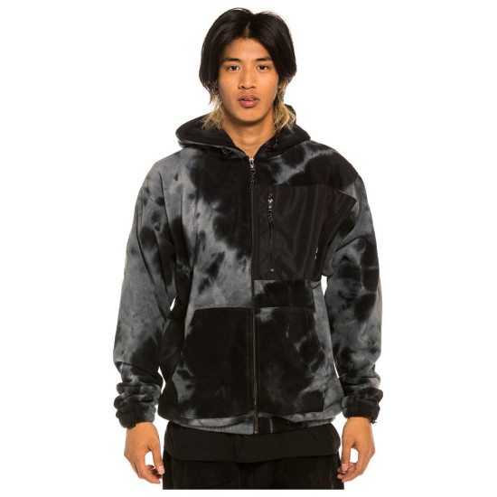 Grimey Ανδρική ζακέτα Space Lady Polar Fleece Bleached Zip Hoodie